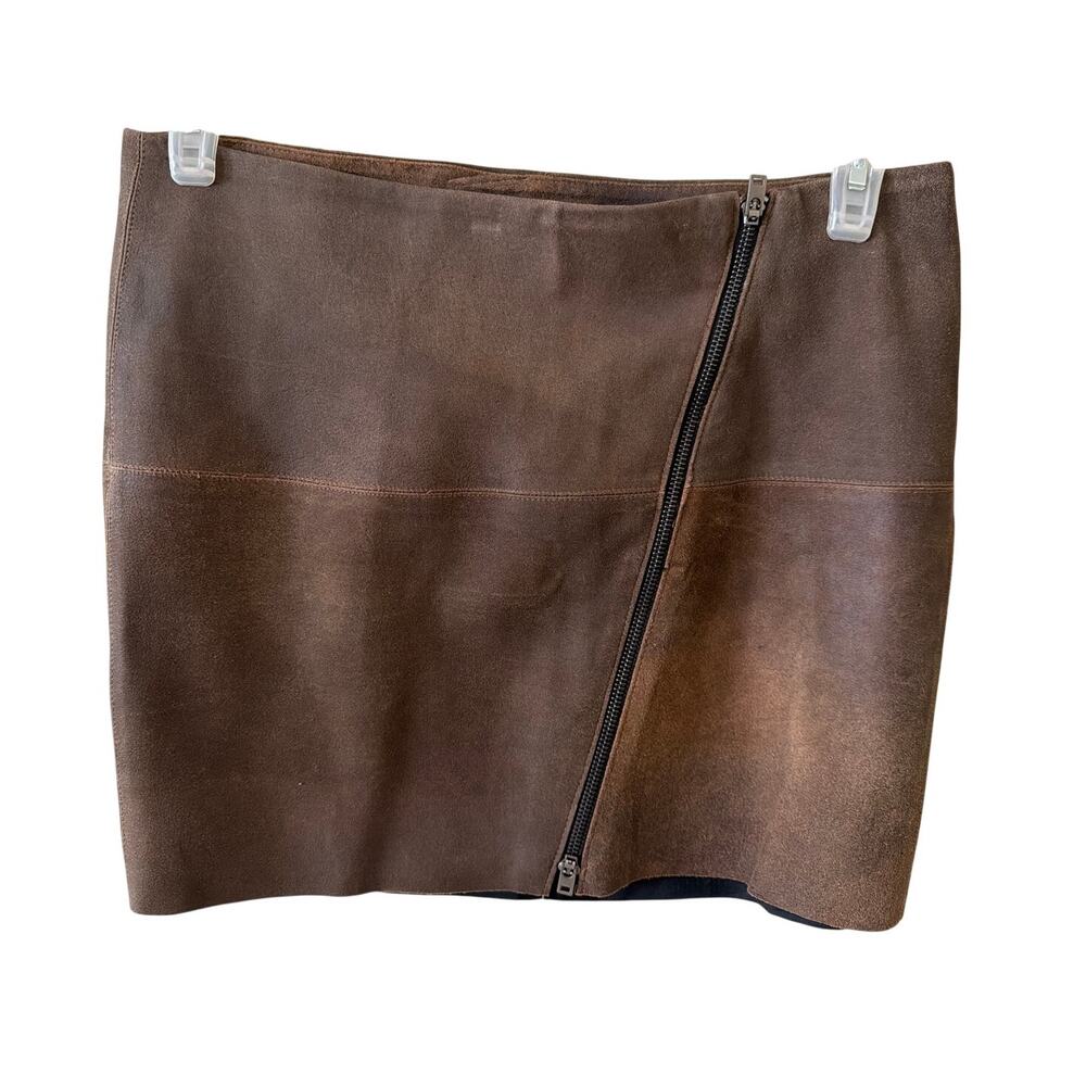Bailey 44 Leather Mini Skirt Women's Size 6 Vegan Festival Indie Concert Micro